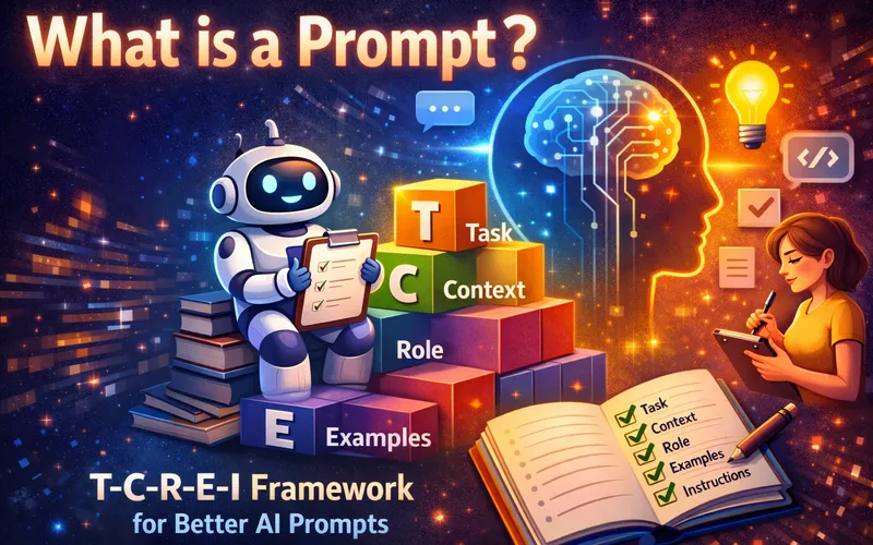 Prompt คืออะไร? แนะนำกรอบ T-C-R-E-I เพื่อเขียน Prompt ให้ AI ตรงใจ